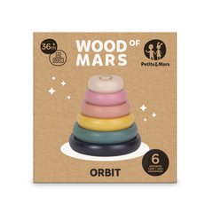 Medinis žaislas PETITE&MARS Orbit Wood of Mars 12+