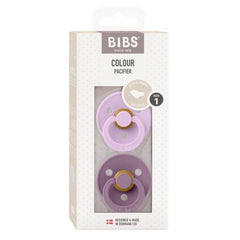 BIBS 2vnt. Anatominių čiulptukų rinkinys 1 dydis (0 - 6 mėn.) - Spalva - Violet Sky / Mauve